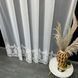 Бамбукова тканина білого кольору з вишивкою знизу висота 3м рулоном (7032)
