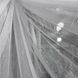 Тюль льон дощик білого кольору на метраж (RAIN)  фото 1