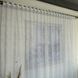 Жакардовий тюль "Мармур Сніжок" білий 400х270, тасьма  фото 4