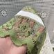 Короткая тюль сетка на метраж, белого цвета с салатовой вышивкой, высота 1,5 м (138-1)