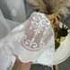 Бамбукова тканина білого кольору з вишивкою висота 3м (24PR457)  фото 7