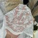 Жаккардовый тюль "Мрамор Снежок" белый 400х270, люверсы