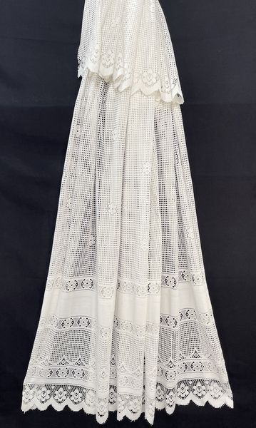 Коротка тюль сітка на метраж, кремового кольору, висота 1,5 м (138-17)