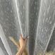 Турецький лляний тюль крапля білий 300х270, люверси