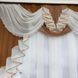 Изысканная тюль с ламбрекеном ALBO 200x160 cm Коричневая (KU-178-13) фото 5
