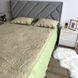 Стьоганое покривало кремового цвета с салатовыми краями 210х230 с двумя наволочками 50х70 АСОРТИМЕНТ (M9-13-4) фото 3