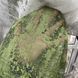 Жакардовий мармуровий тюль зеленого кольору рулоном (151-7)