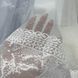 Жаккардовая ткань белого цвета с вышивкой на метраж (198-2) фото 13