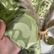 Жаккардовые шторы "вензель" салатового цвета 150х270 на тасьме (SH-C28-4) фото 2