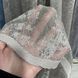 Жаккардовый мраморный тюль серо-бежевого цвета рулоном (LIS100 A-VIZON)