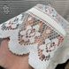 Короткая тюль сетка на метраж, белого цвета с голубым оттенком, высота 1,5 м (138-22)