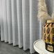 Жаккардовый тюль "Листья" белый 400х270, люверсы фото 4