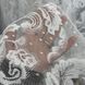 Жаккардовая ткань белого цвета с вышивкой рулоном (166)