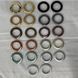 Люверси двосторонні для штор глянцеві золотого кольору 35 мм упаковка 100 шт (FU-L11)