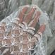 Фатиновый тюль белого цвета с вышивкой рулоном (310)