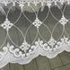 Стильний белый с голубым оттенком тюль с кордовой ниткой на метраж, высота 2.8 м (24412) фото 3